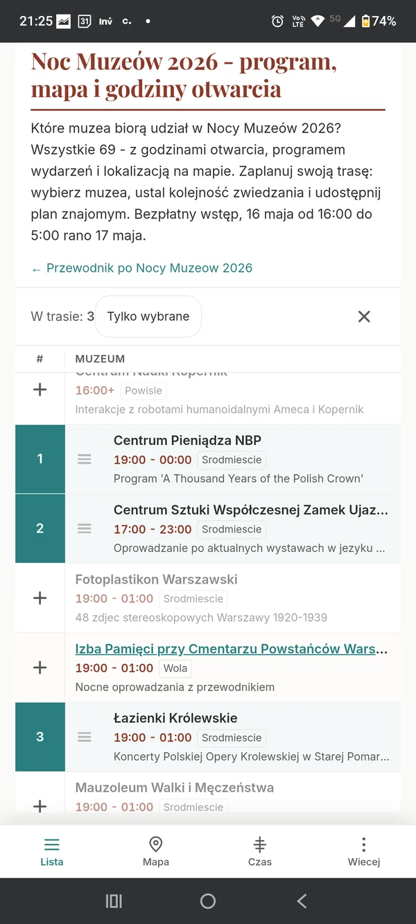 Widok mobilny