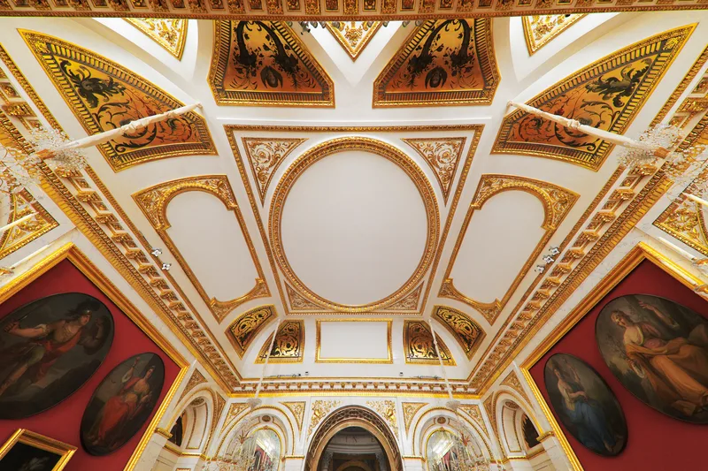 Malowidla dekoracyjne w Sali Salomona w Palacu na Wyspie w Lazienkach Krolewskich